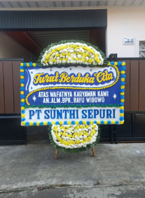 Papan Bunga Duka di Ciwaru
