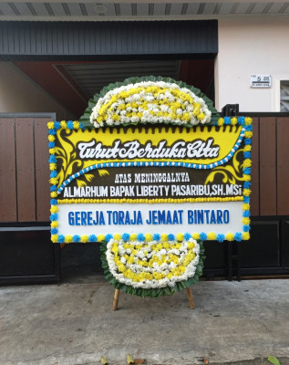 Papan Bunga Duka di Ciwaru