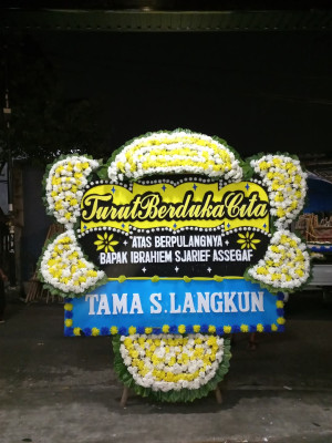 Papan Bunga Duka di Ciwaru